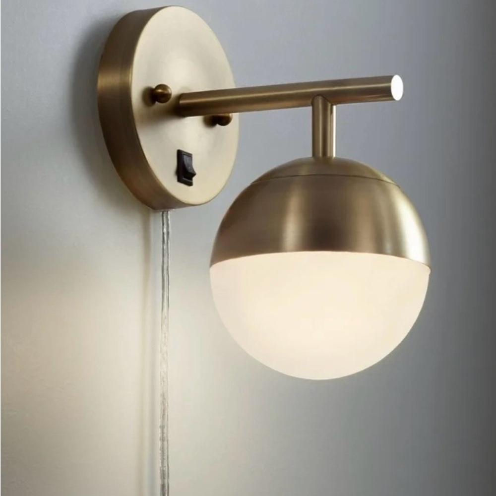 360 Lightning Brass Wall Sconces (2)